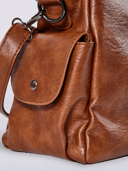 Women's Large Capacity Crossbody Shoulder Bag with Wide Adjustable Strap and Secure Zipper