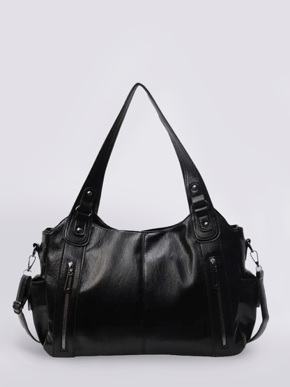 Women's Large Capacity Crossbody Shoulder Bag with Wide Adjustable Strap and Secure Zipper
