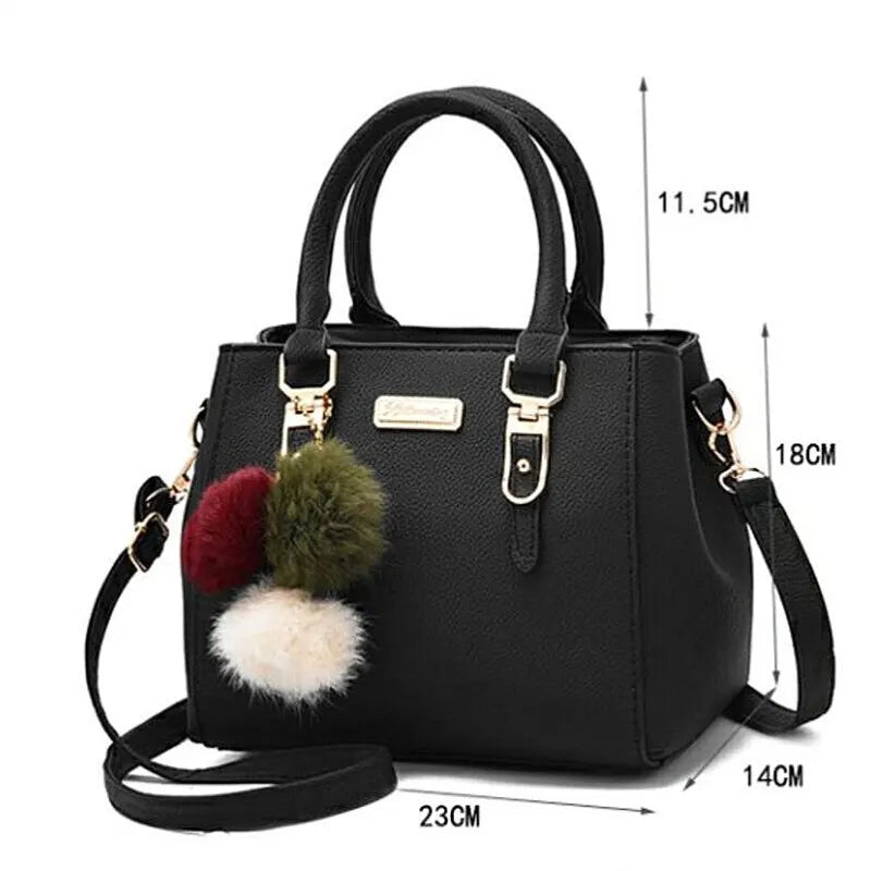 Women’s Tassel Handbag Stylish PU Leather Shoulder Bag with Spacious Design