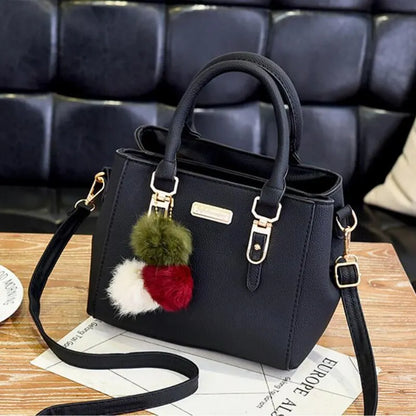 Women’s Tassel Handbag Stylish PU Leather Shoulder Bag with Spacious Design